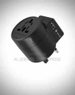 Multi-Plug Promate Twist Travel Adapter With USB AC SOCKET
