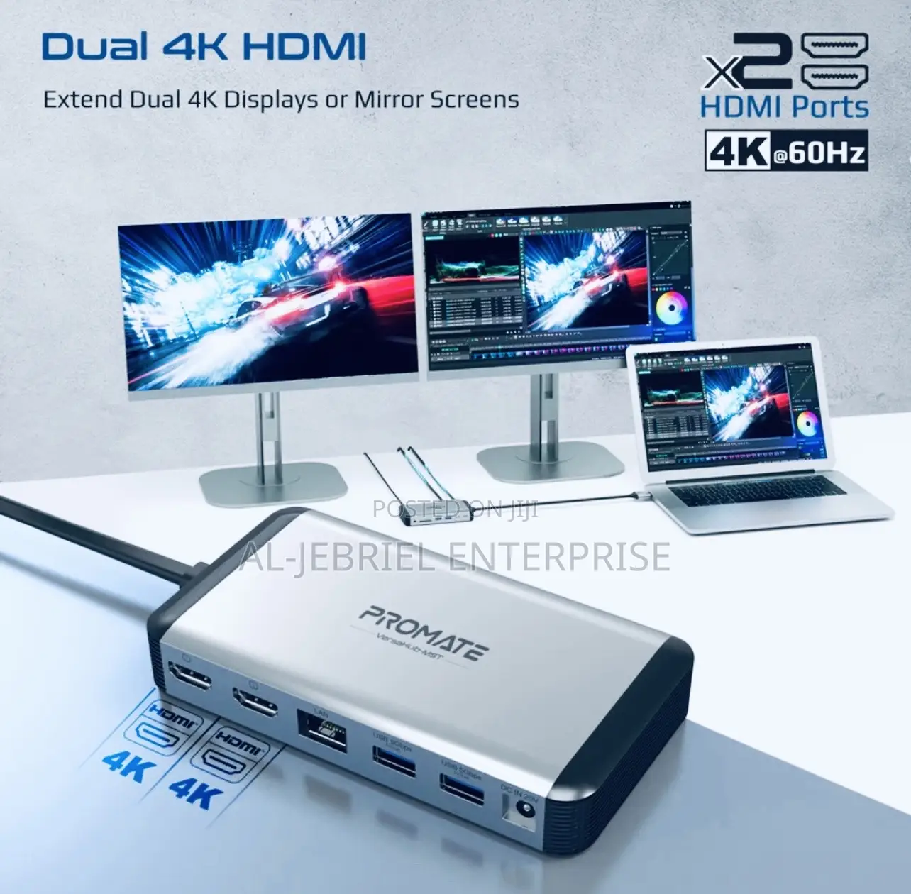 12-in-1 Promate VERSAHUB USB Hub With 100w Power Delivery