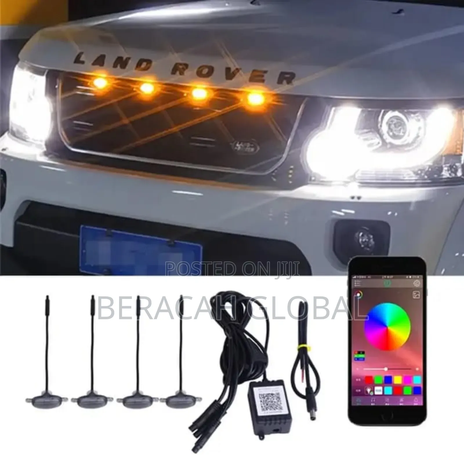 Car Front Grille Light 4 Pieces