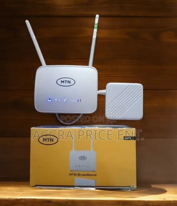 MTN Universal Broadband 4G Router + Backup Battery - White