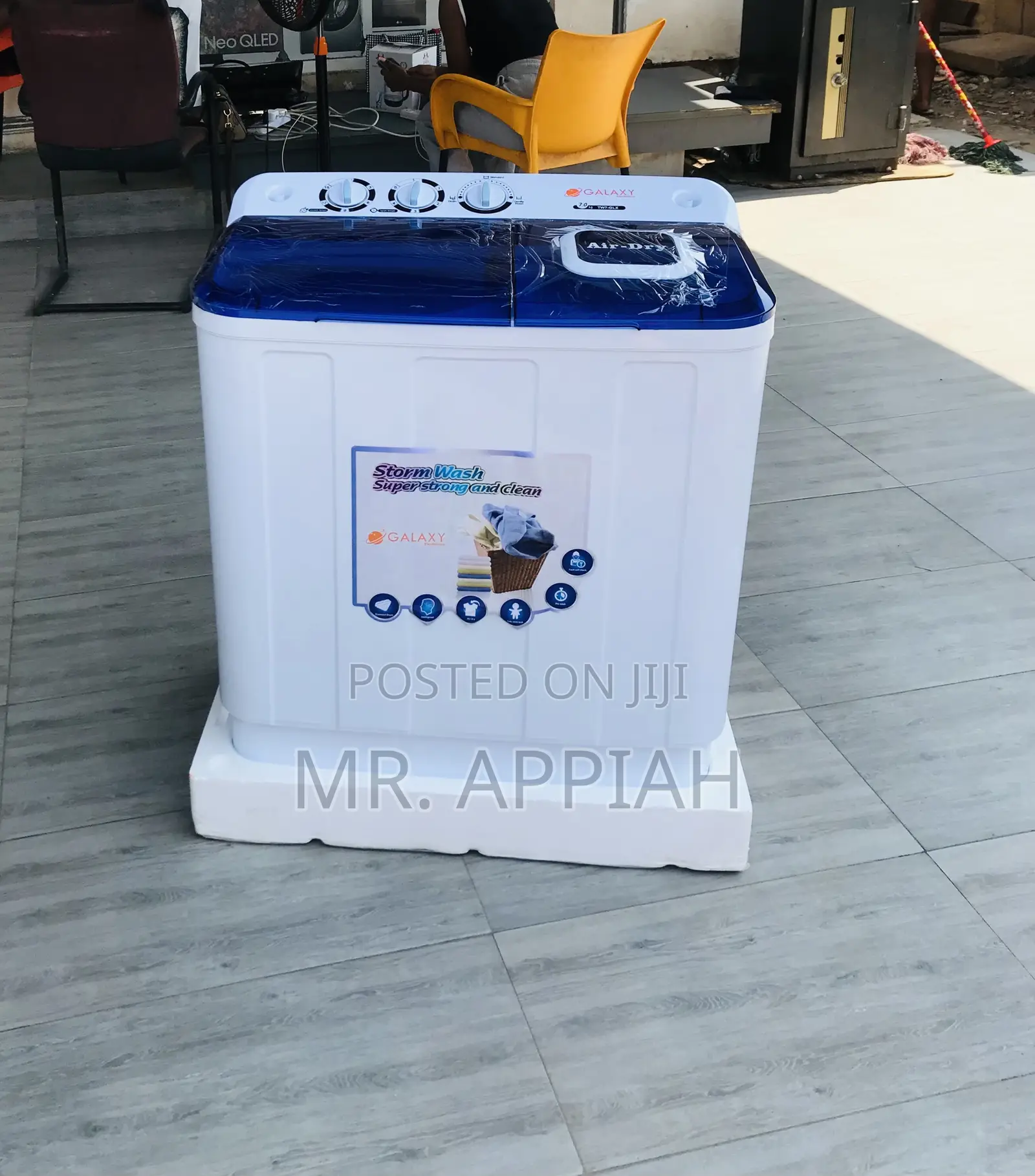 Smart Wash Galaxy 7kg Twin Tub Top Load Washing Machine.