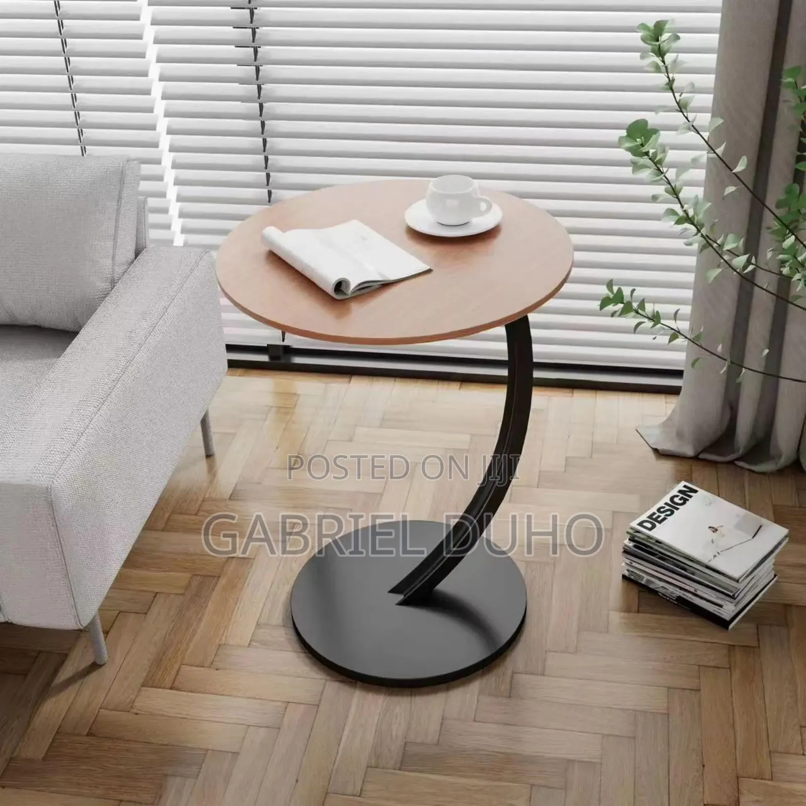 C Shaped Coffee Table
