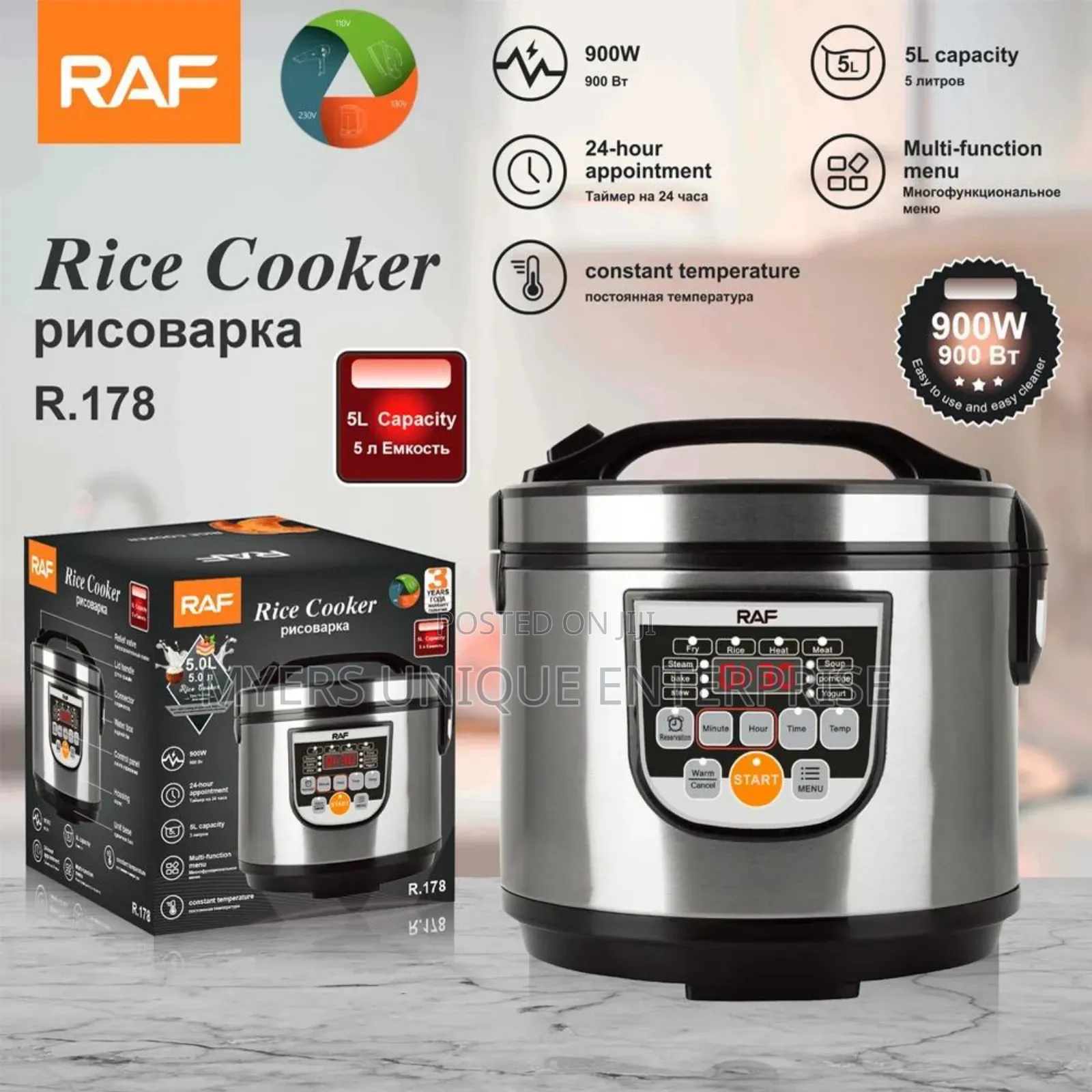 Raf Digital 5l Rice Cooker