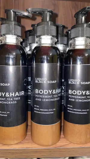 Raw Organic Liquid Black Soap