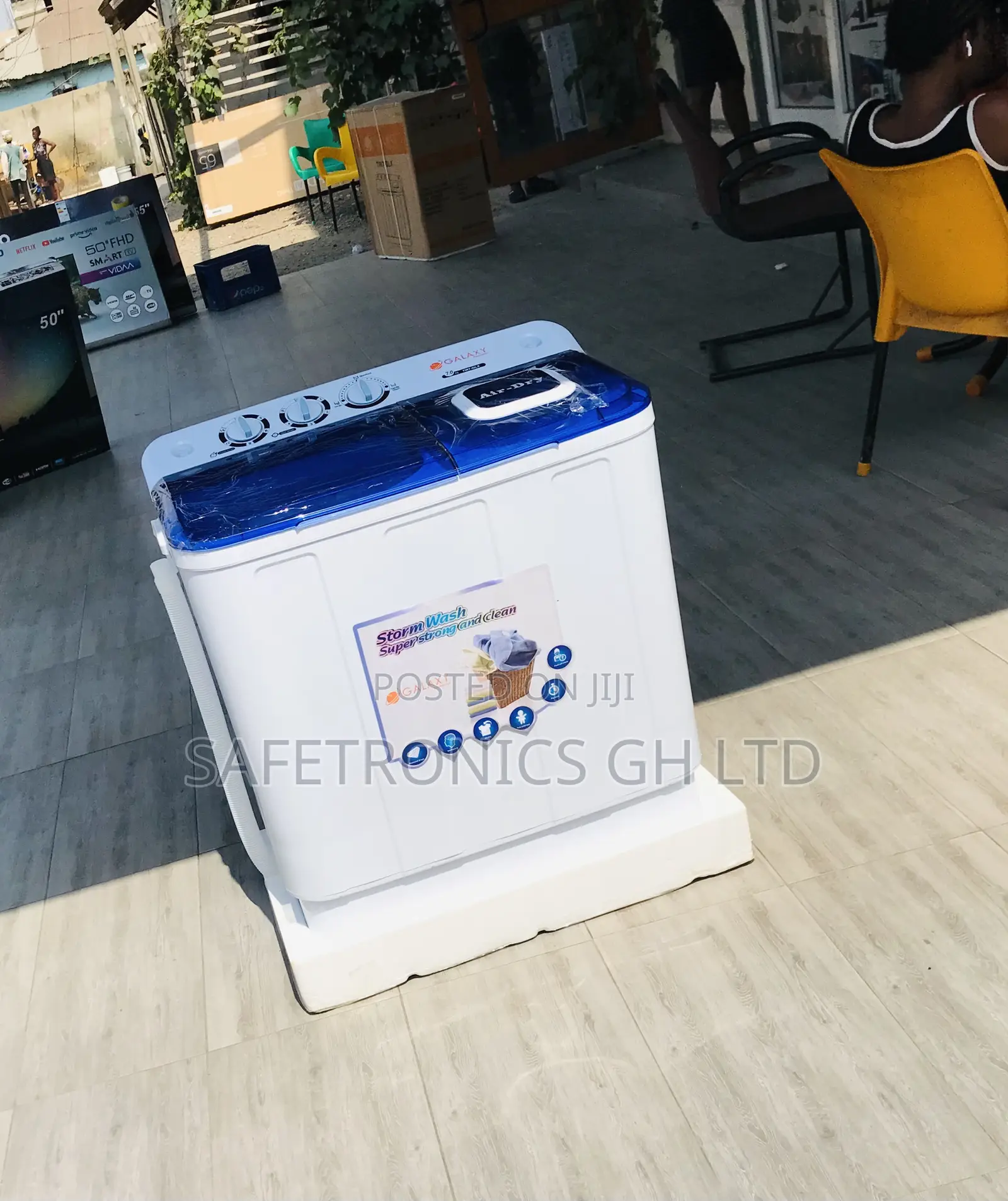 Galaxy Topload Ecowash 7kg Semiauto Washingmachine White