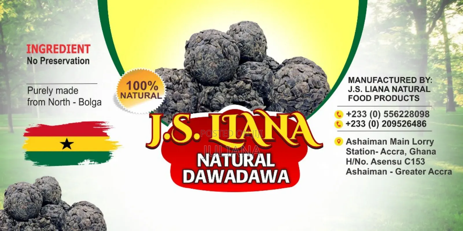Liana Natural Locust Bean