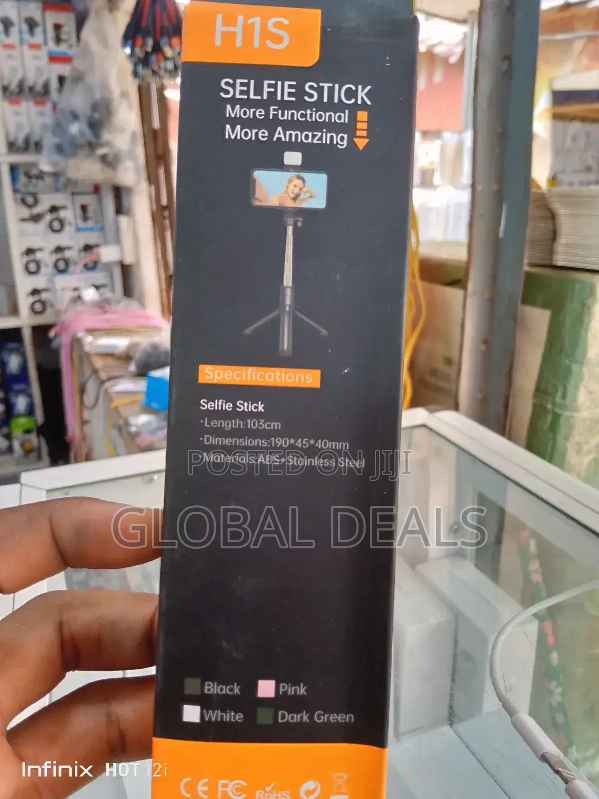 Mini Selfie Stick With Tripod Stand and Flash