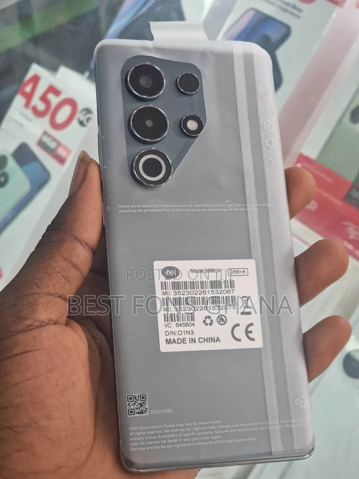 New Itel S25 Ultra 256 GB Black