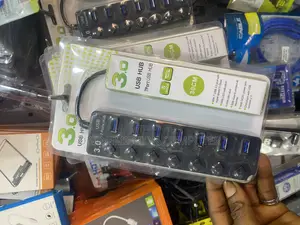 3.0 Usb Hub 7 Ports With Dc 5v Power Jack, LED Induction