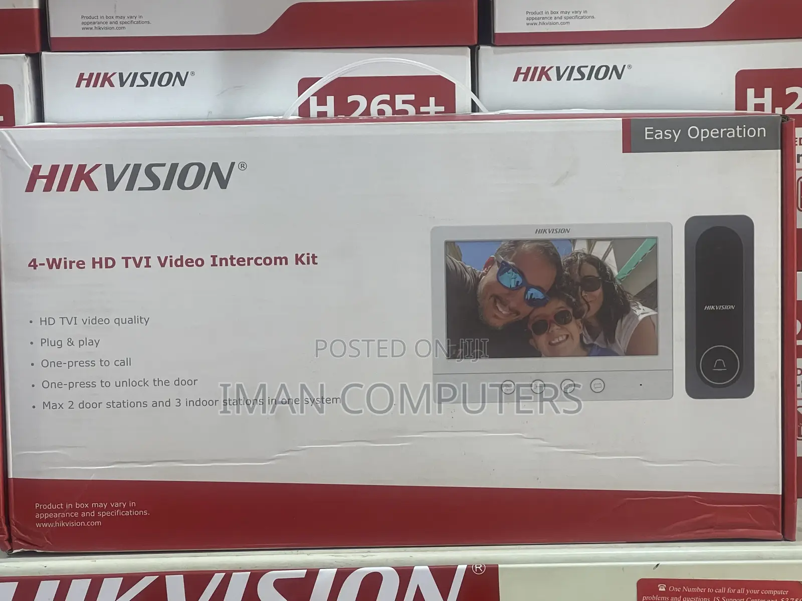 4-Wire HD Tvi Video Intercom KIT