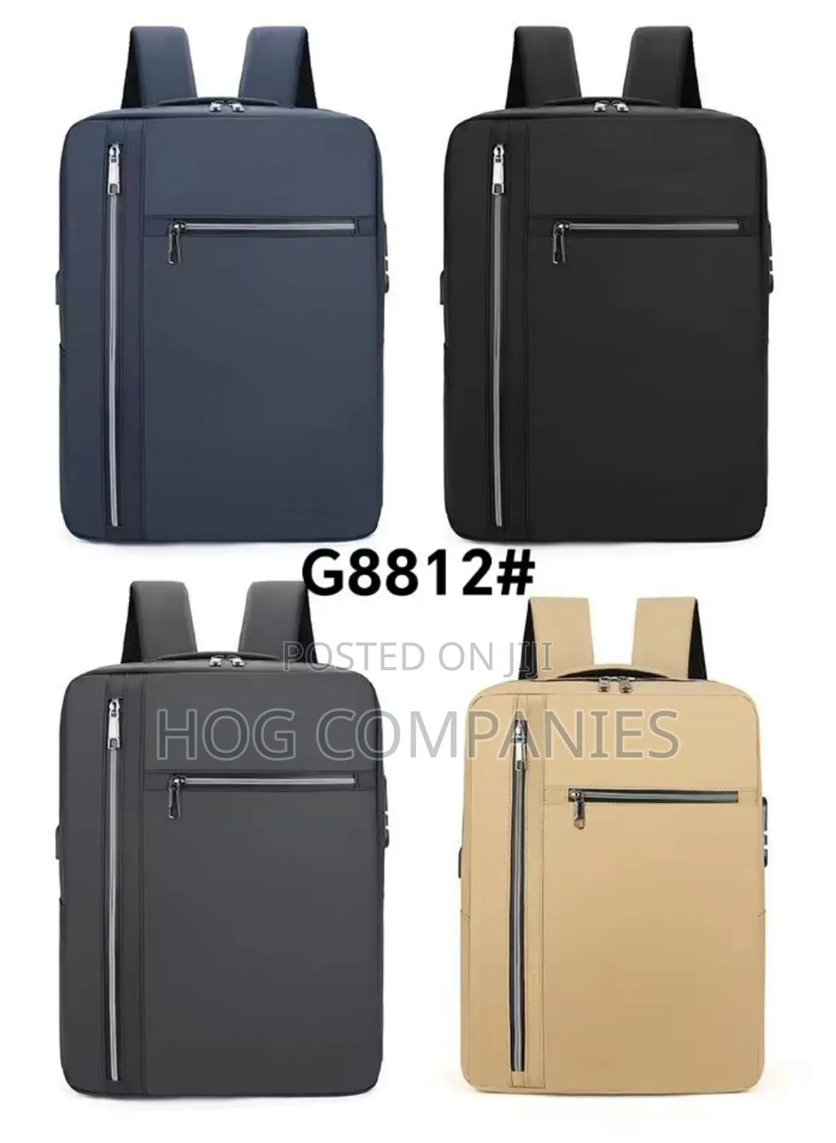 Multifunctional Double Zipped Backpack