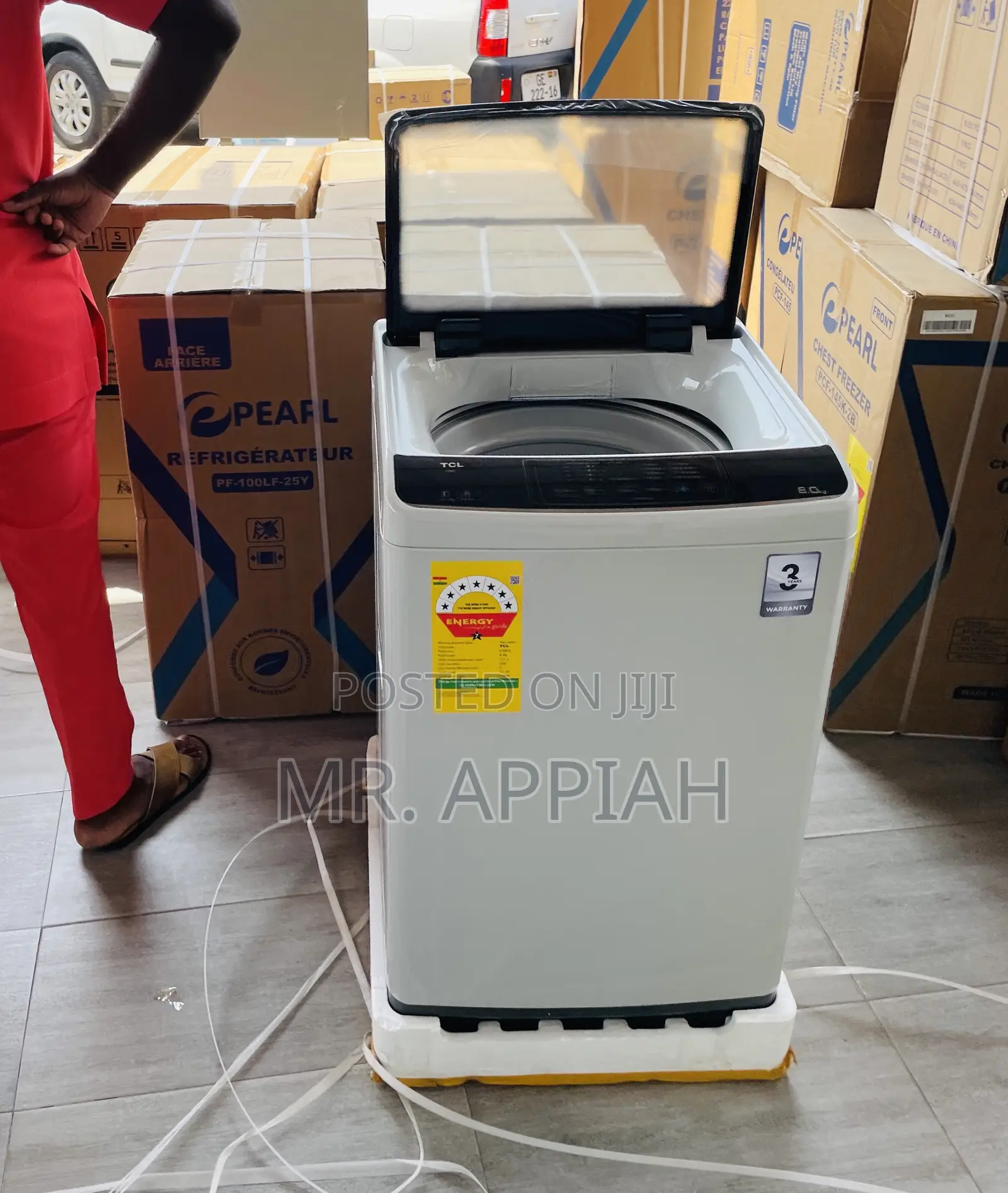 Durable TCL 8kg Fully Automatic Smart Washing Machine 
