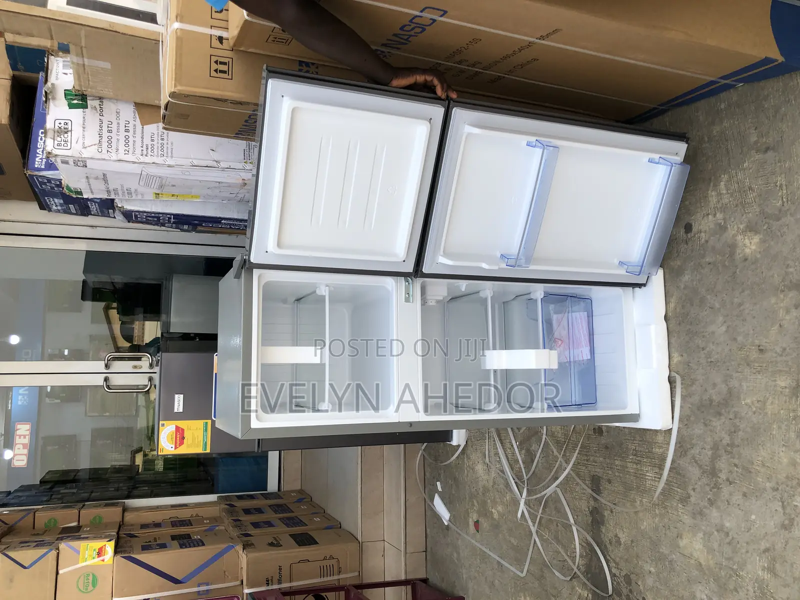 118 Liters Nasco Double Door Top Freezer Fridge Available