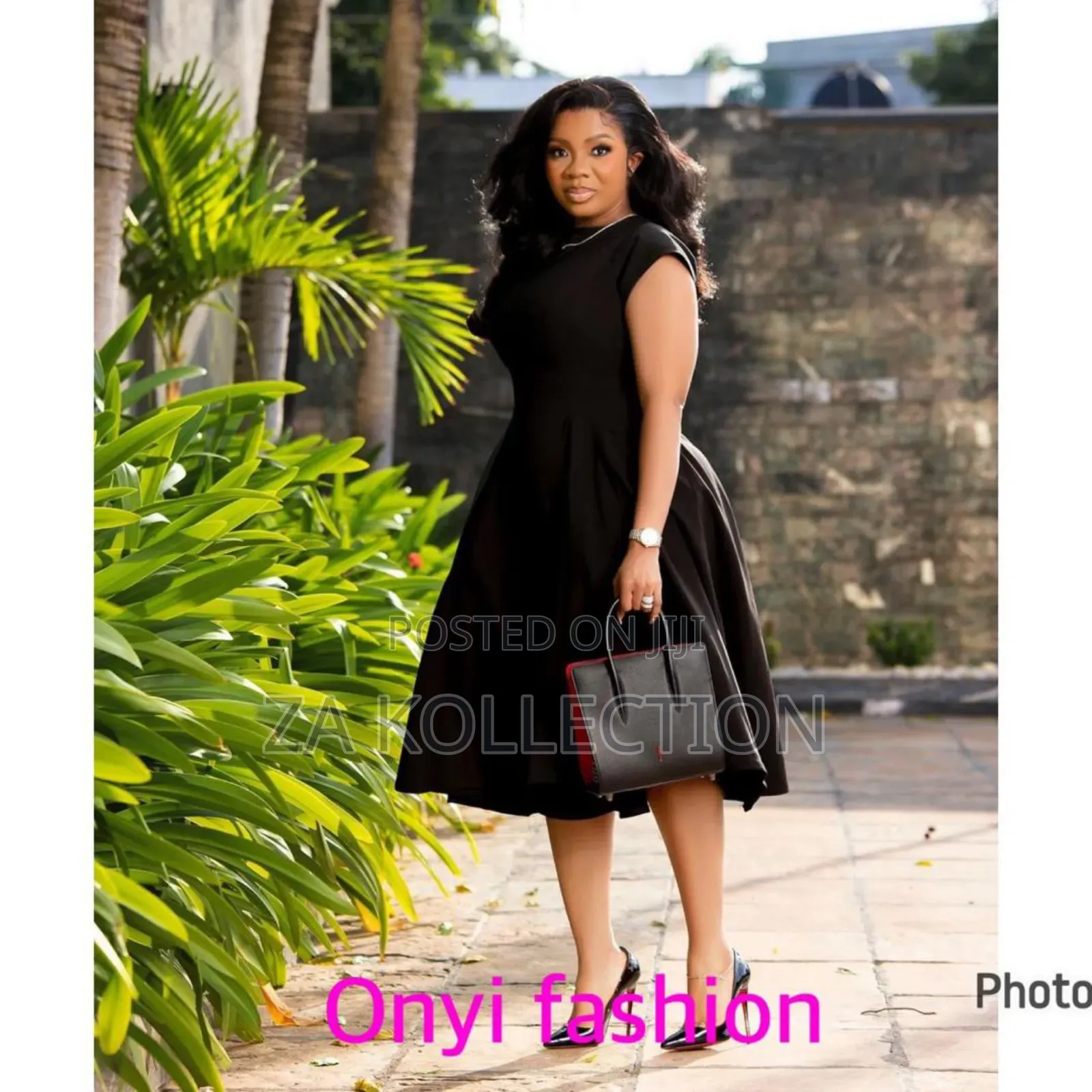Ladies Black Office Dress