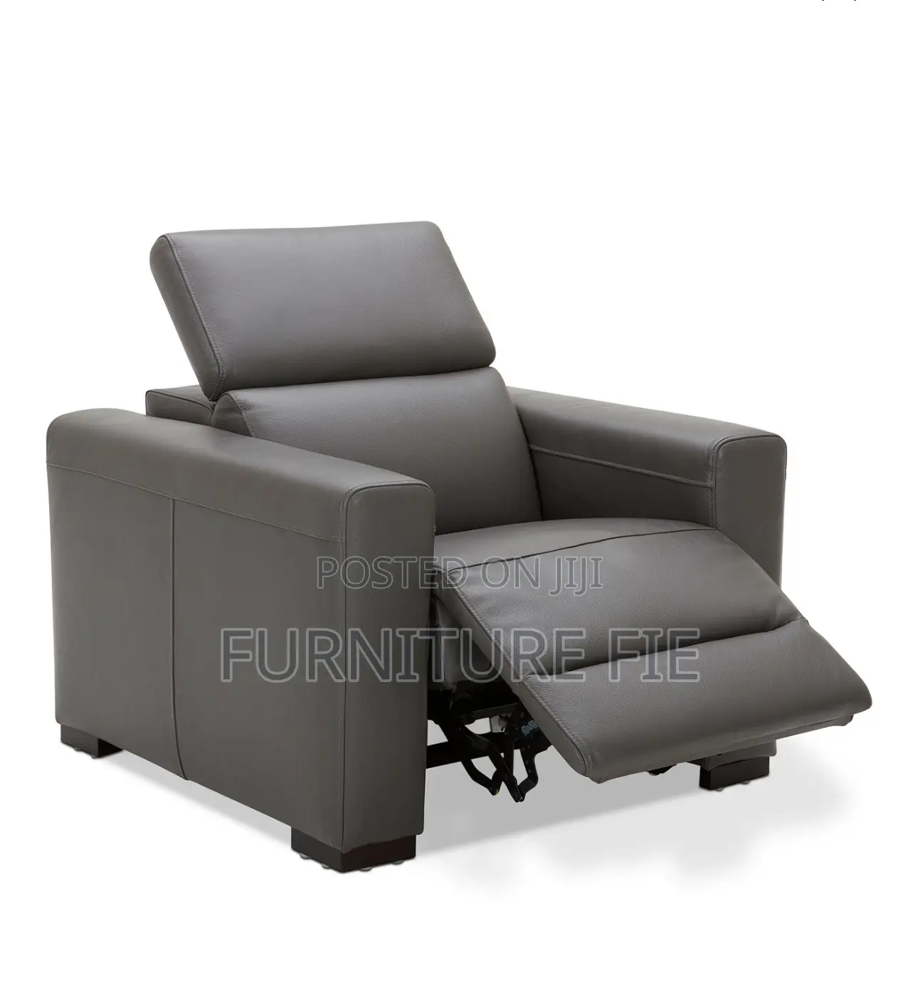 Nevio 39” Leather Power Recliner Single Chair From Macy’S