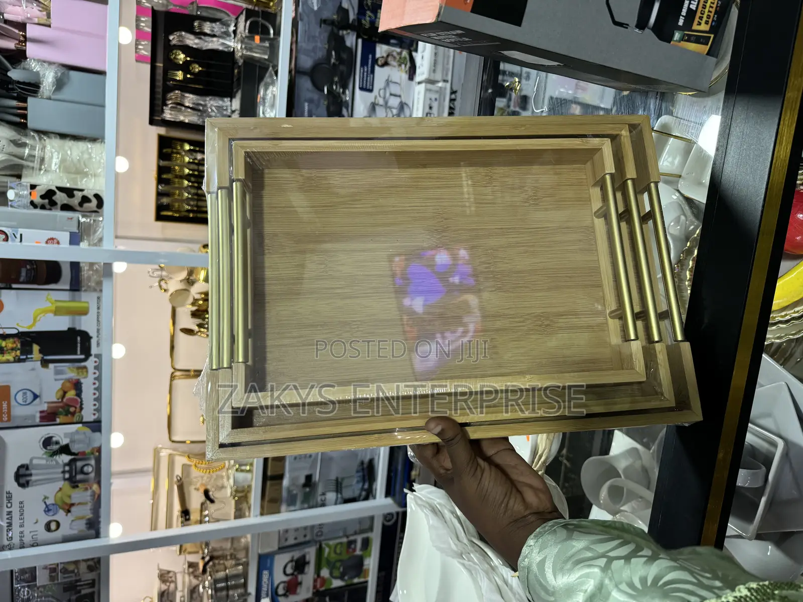 Luxury Bamboo Tray 3 in 1