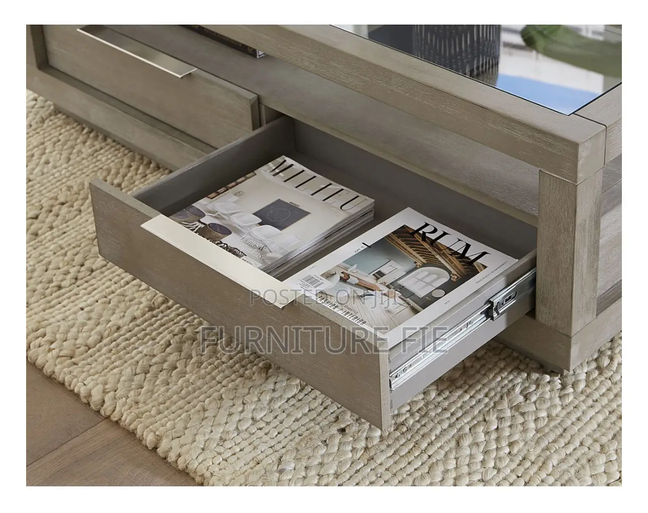 Tivie 54" Wood Coffee Table From Macy’S USA