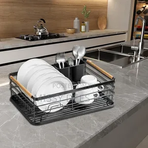 Dish Rack With Wooden Handles