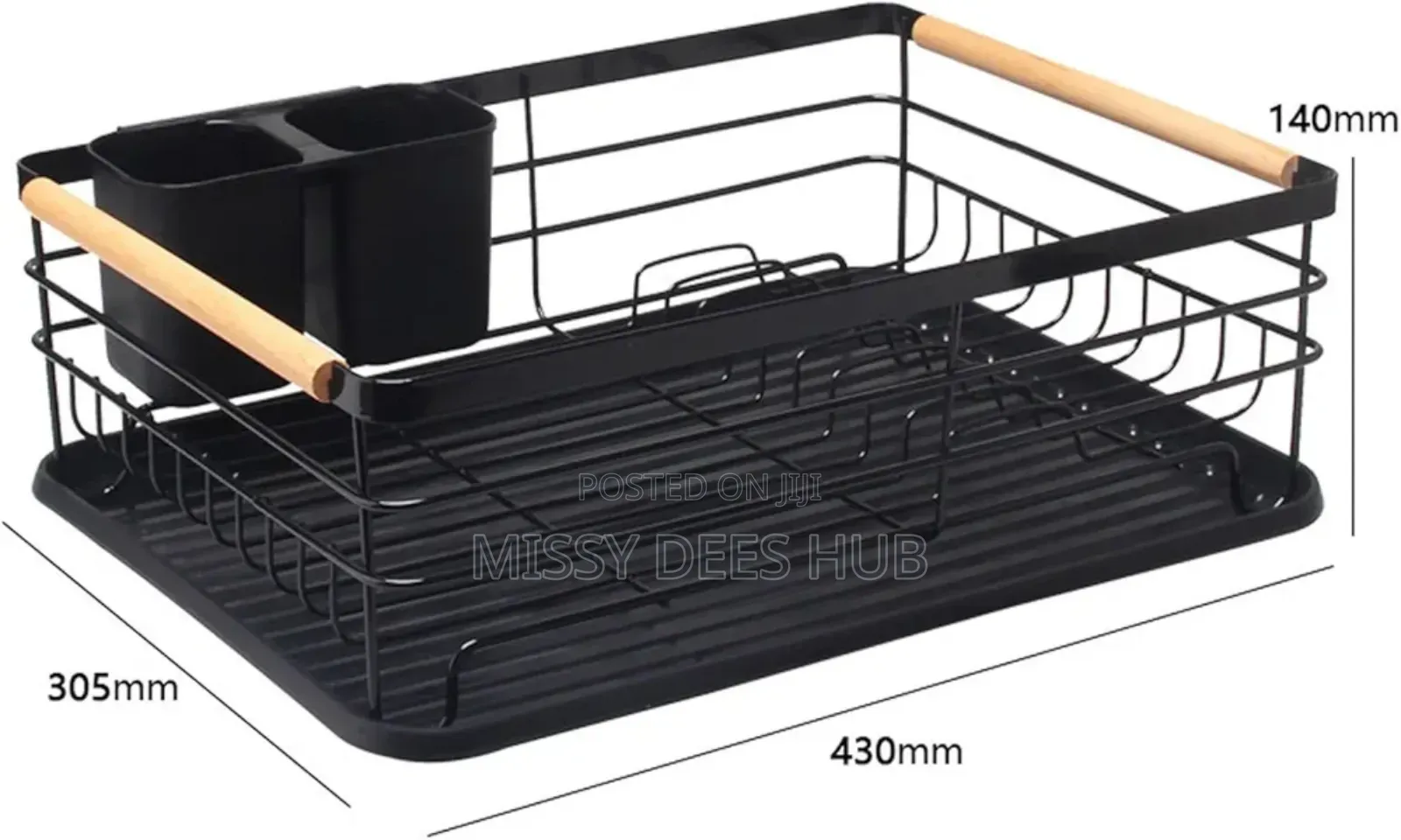 Dish Rack With Wooden Handles