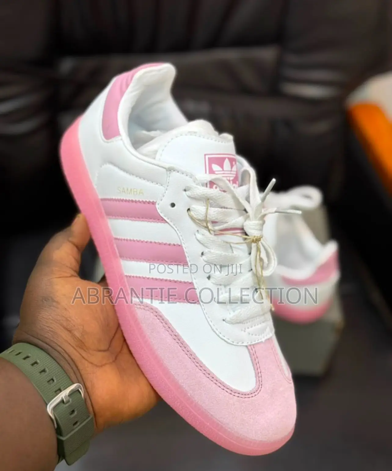 Adidas Samba White/Pink for Ladies