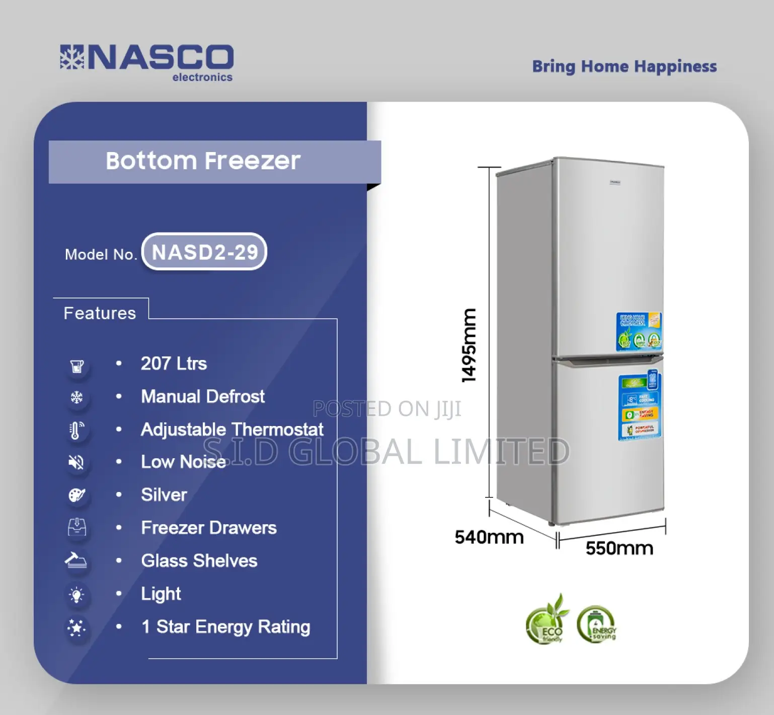 Stay Cool in the Kitchen With NASCO-207LTR-BOTTOM-FREEZER