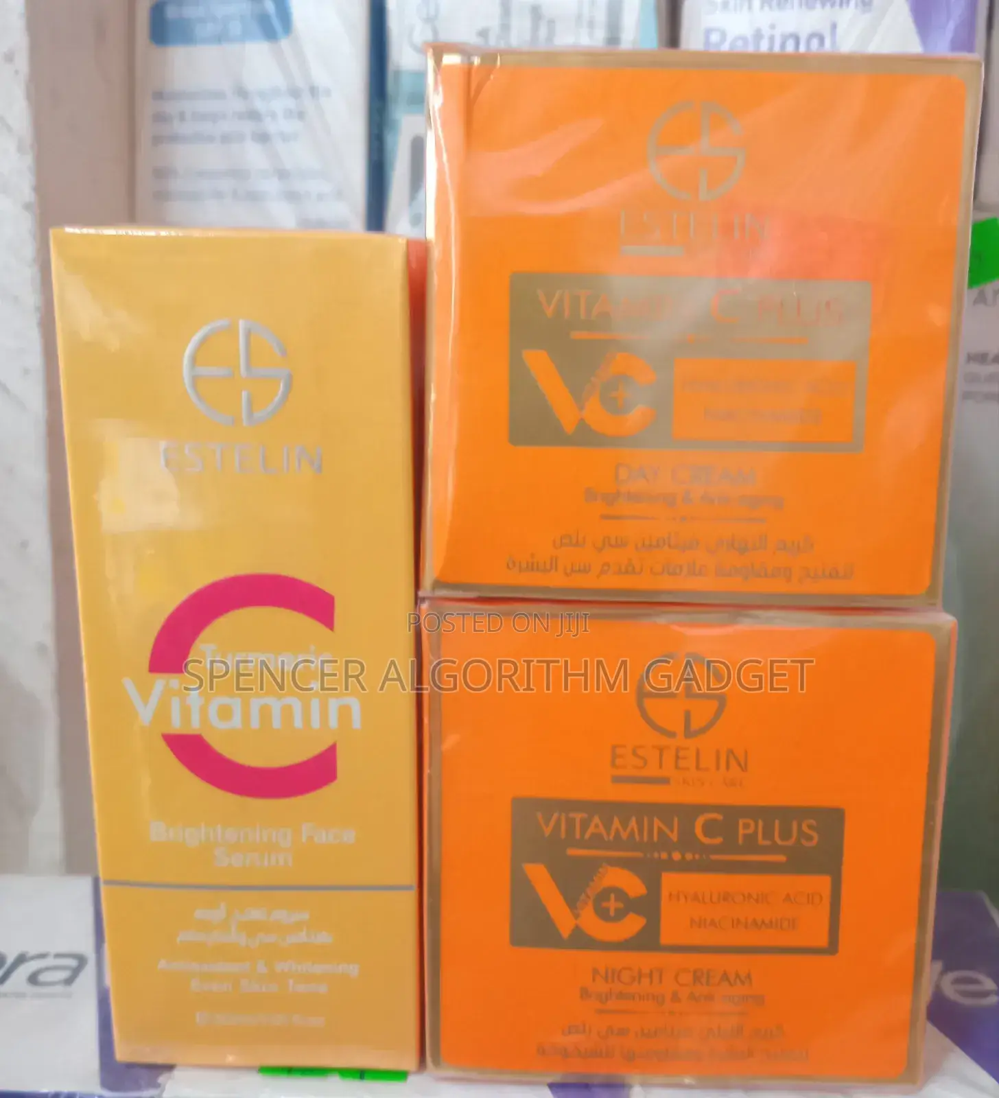 Estelin Turmeric Vitamin C Set ( Day/Night Cream and Serum)