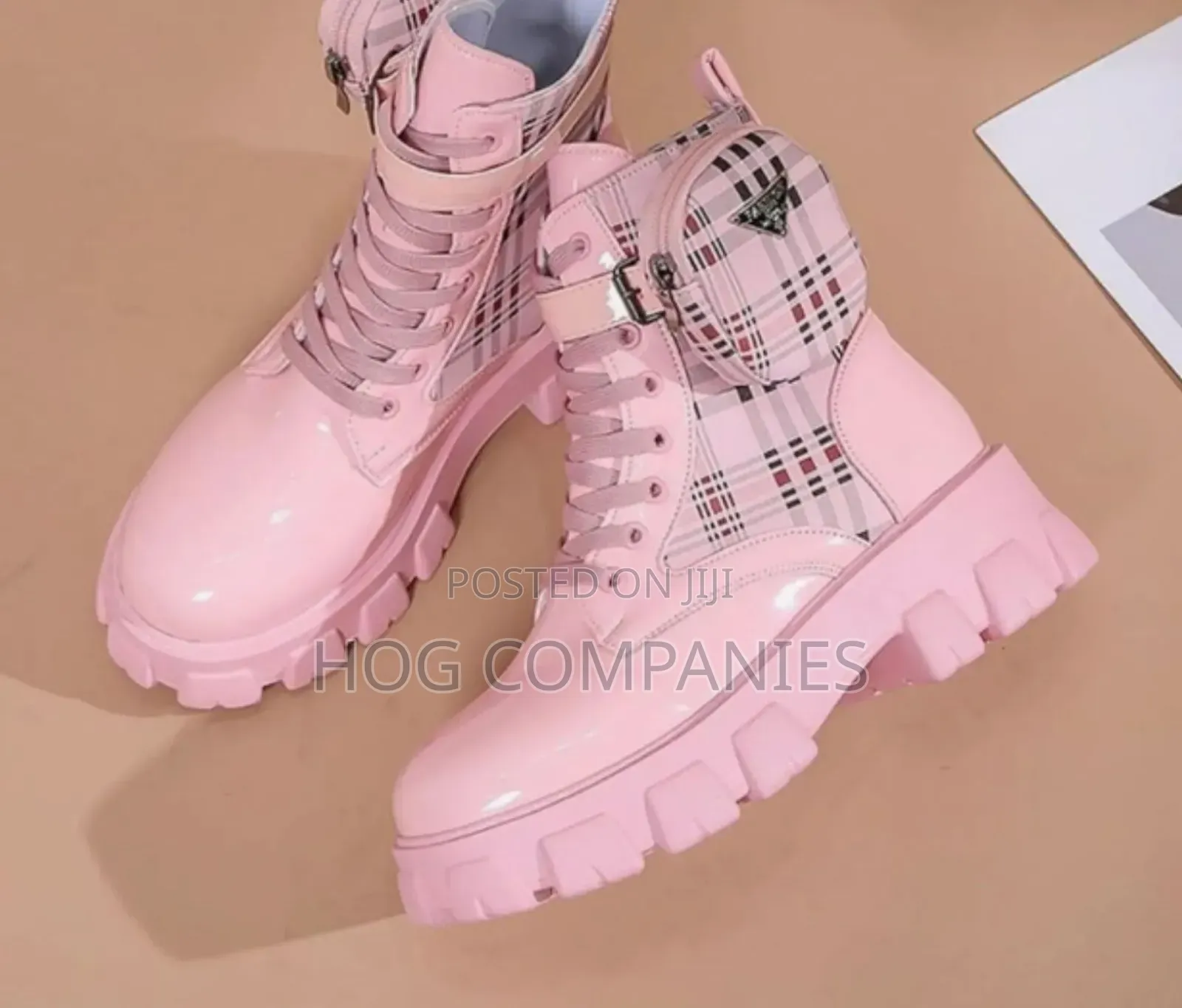 Women's Platform Block Lace Up Ankle Boots