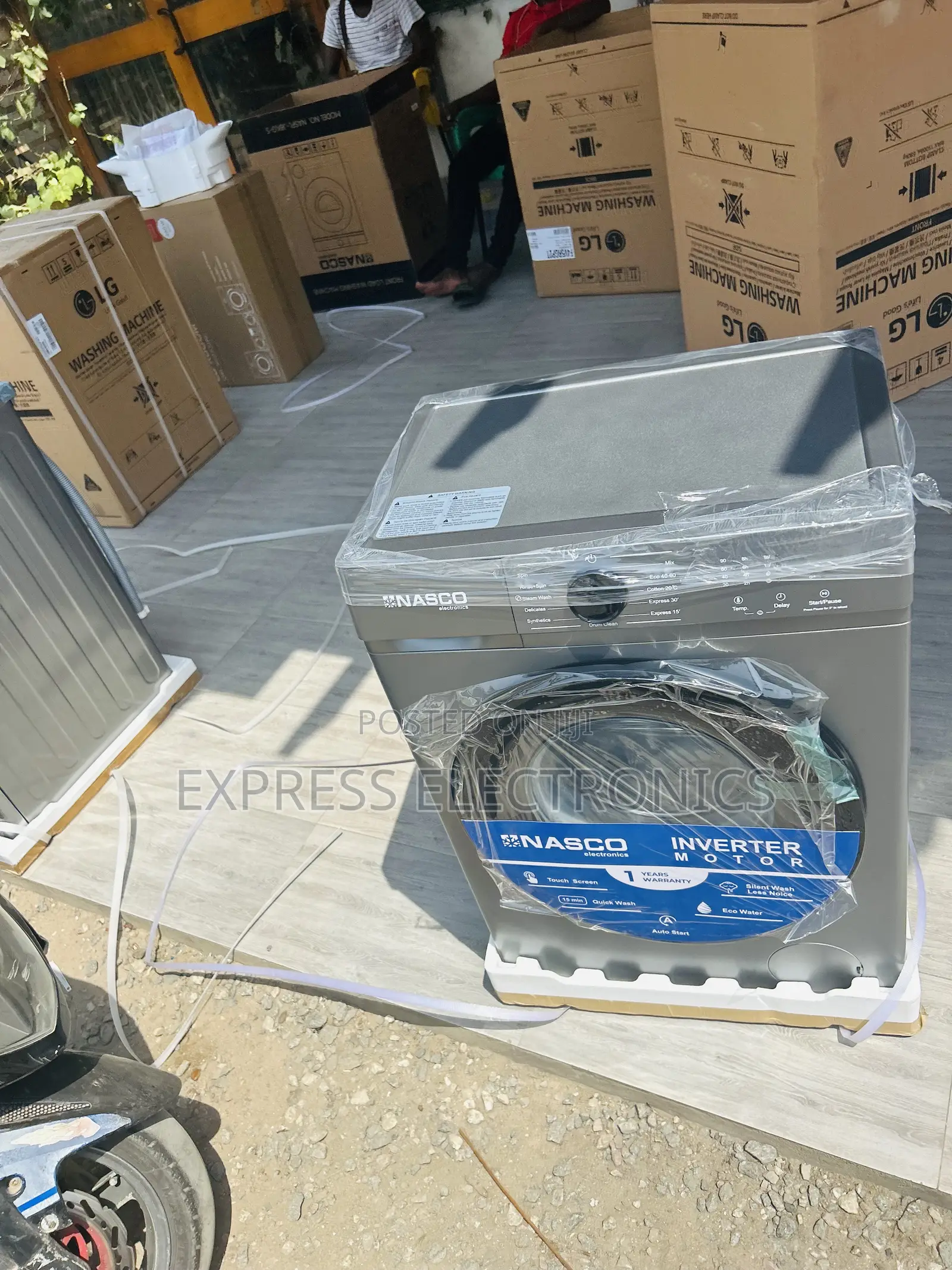 Fast Washing Machine 8kg Spin Dry Inverter Nasco