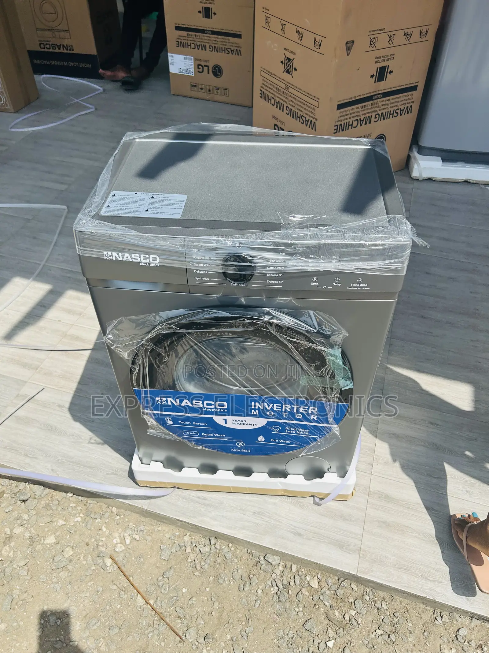 Spin and Clean Machine 8kg Front Load Nasco