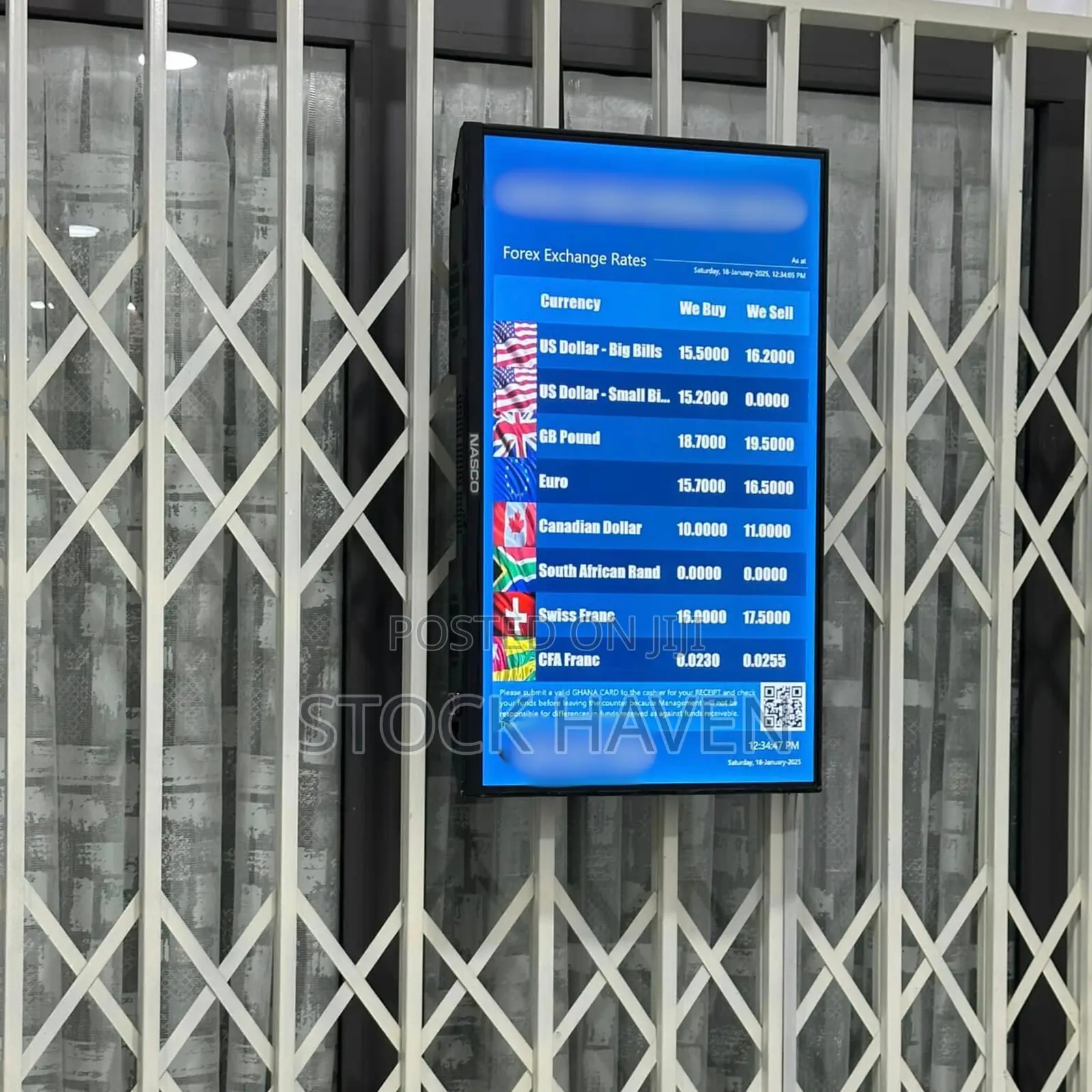 32 Inch Exchange Rates Board