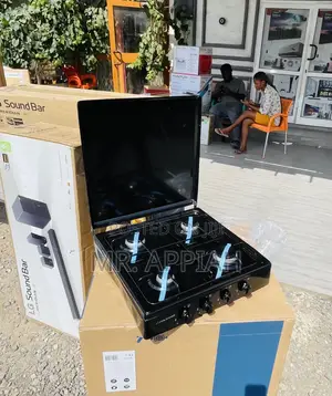 Flame  on With Yucel 4 Gas Table Top Cooker.