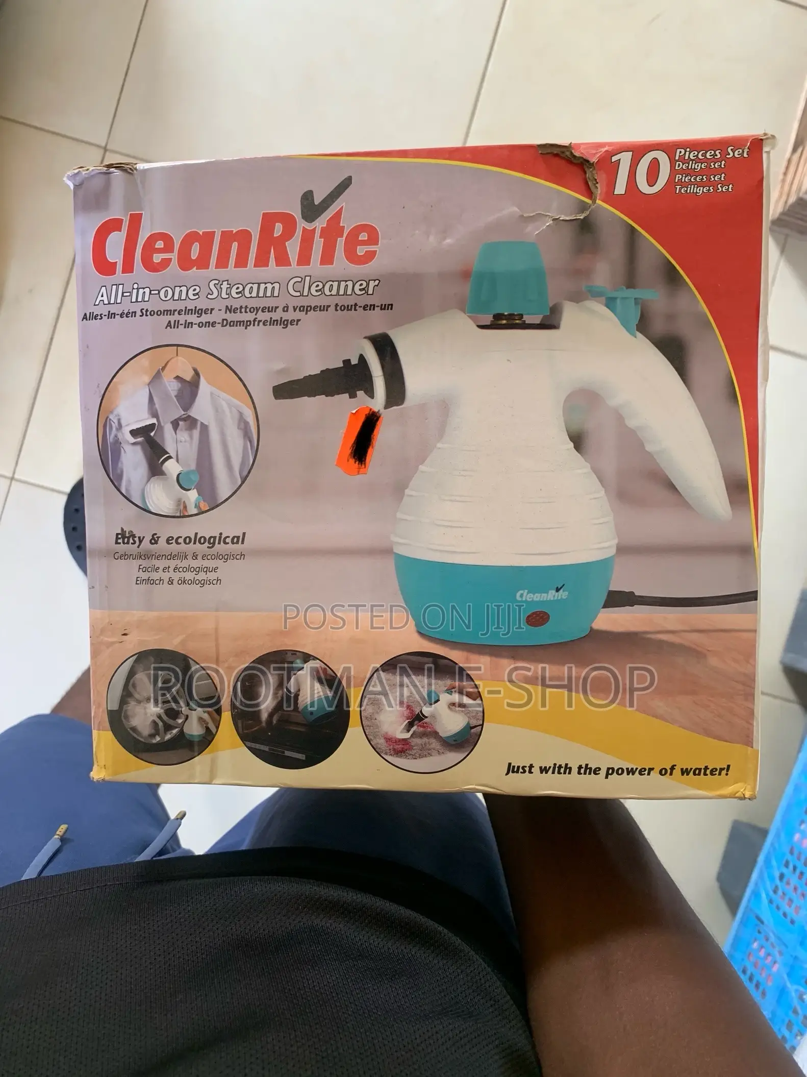 Cleanrite Multifunction 10 Piece Hand Steam Cleaner
