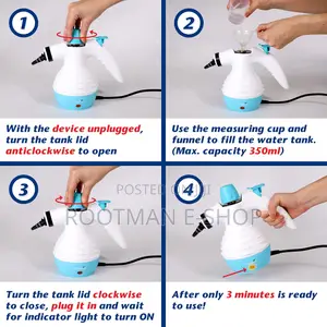 Cleanrite Multifunction 10 Piece Hand Steam Cleaner