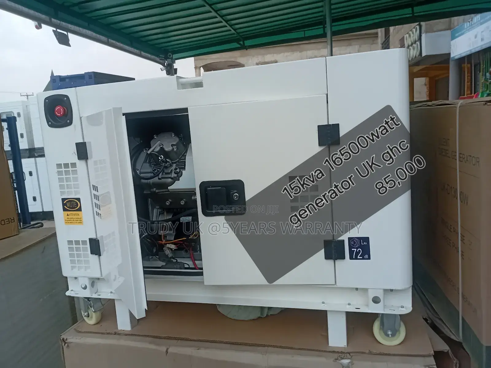 Service Support 50kva Perkins Diesel Silent Generator UK Mad