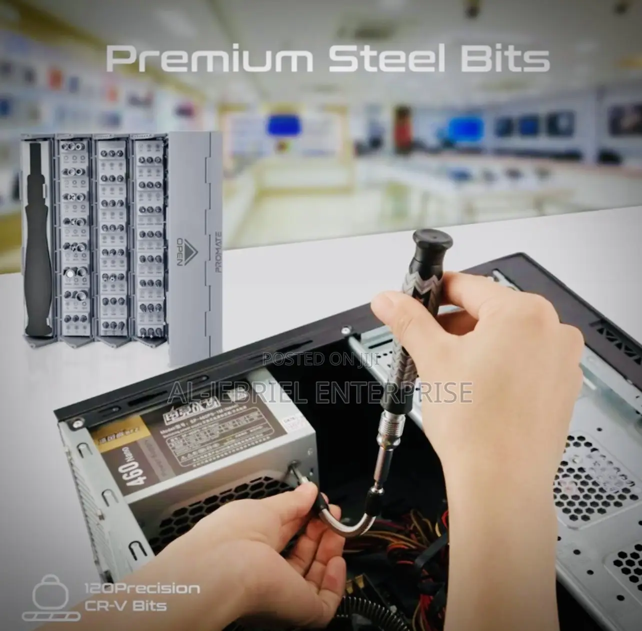 126 Pieces Promate PROTOOLS-126 Cylindrical Screwdriver Set