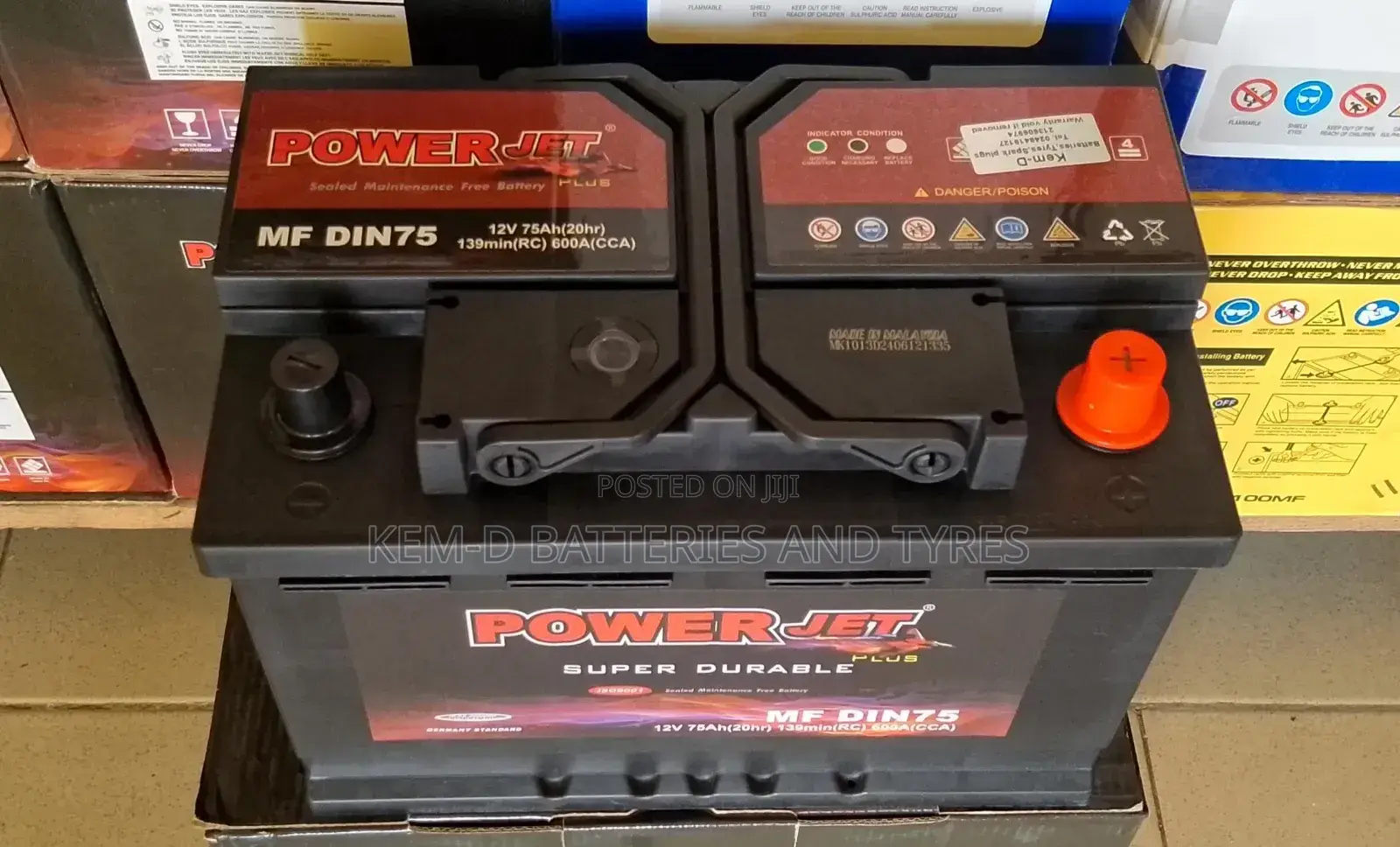 15 Plates Powerjet Battery For Corolla Elantra