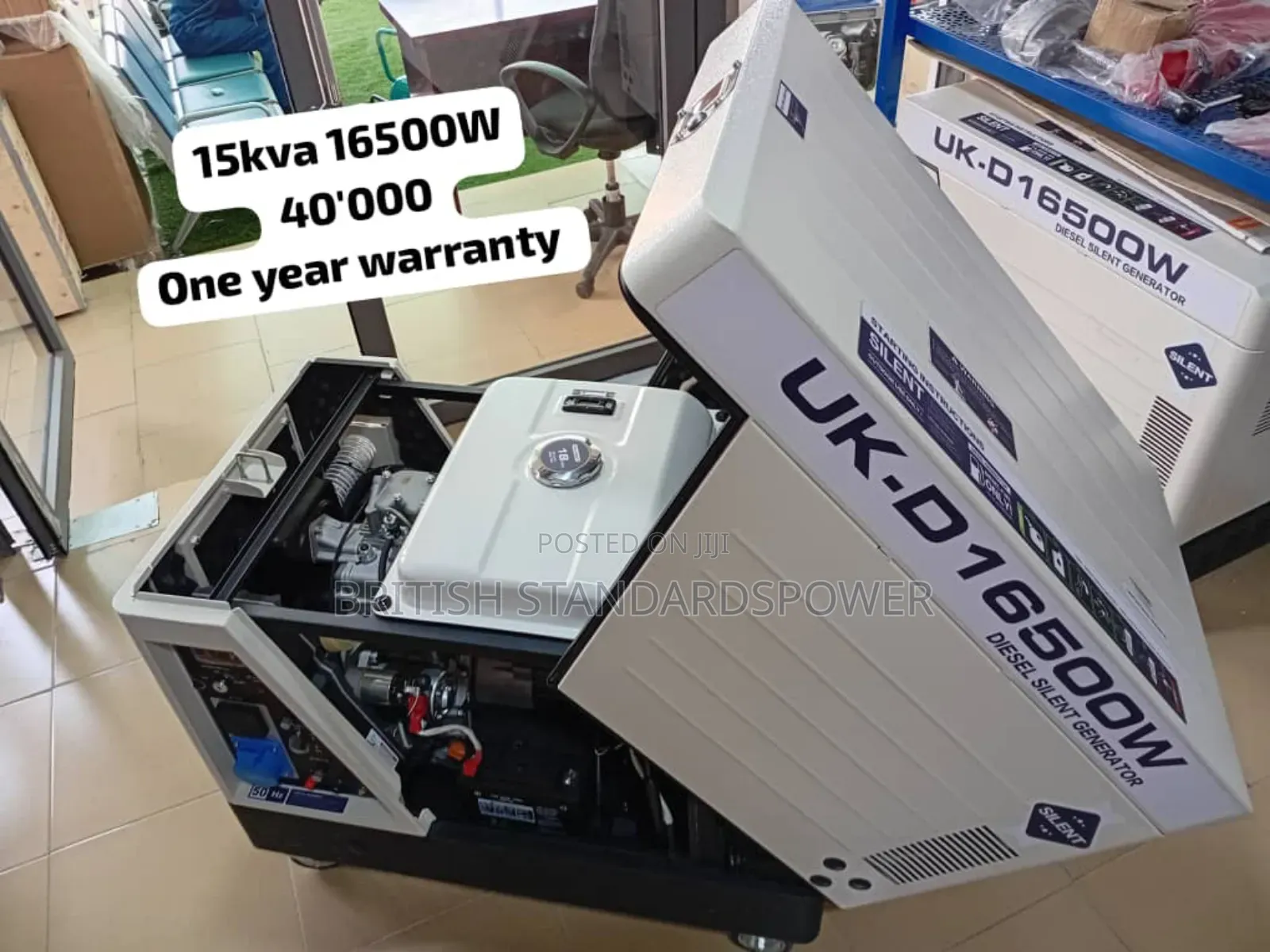 Self Start Diesel Generator 15kva 16500watt UK Model 15kva
