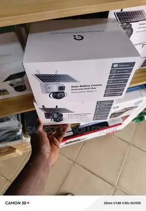 4g Solar Battery Camera Dual Lens 2 View Camera