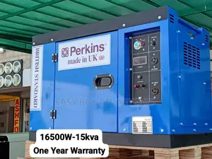 Reliable Perkins Silent Generator 15.0kva 16500w Blue