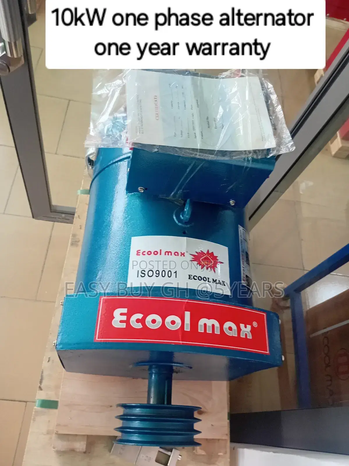 Compact Ecool Max Alternator 10kw One Phase Alternator
