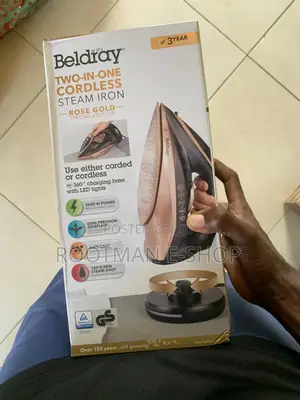 BELDRAY 2 In 1 CORDLESS Steamiron-rosegold Specialedition