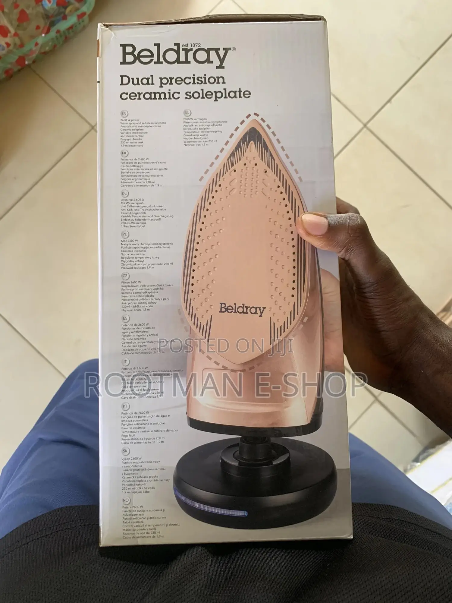 BELDRAY 2 In 1 CORDLESS Steamiron-rosegold Specialedition