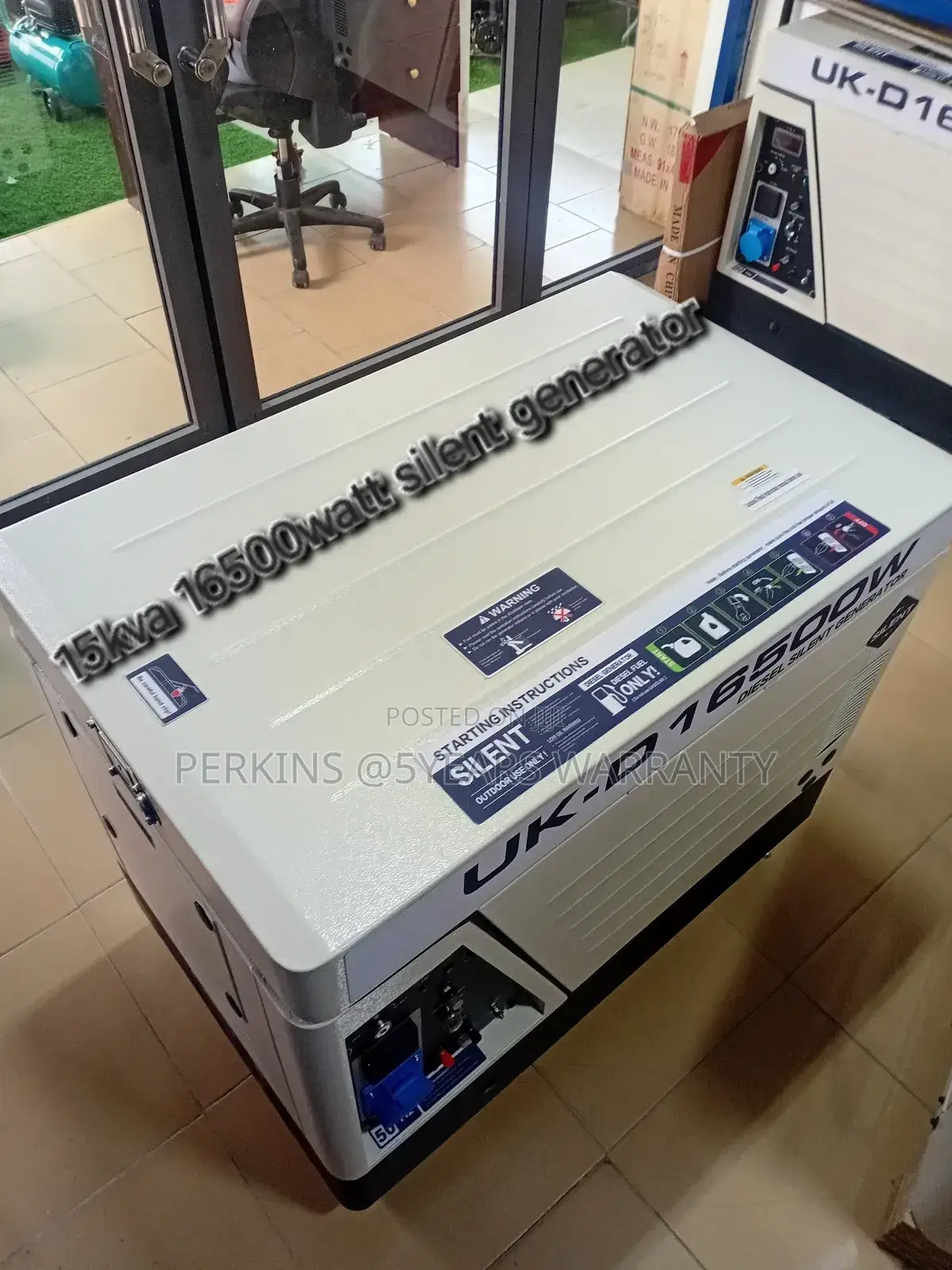 100% Copper 15kva 16500wats Diesel Silent Generator UK Mad