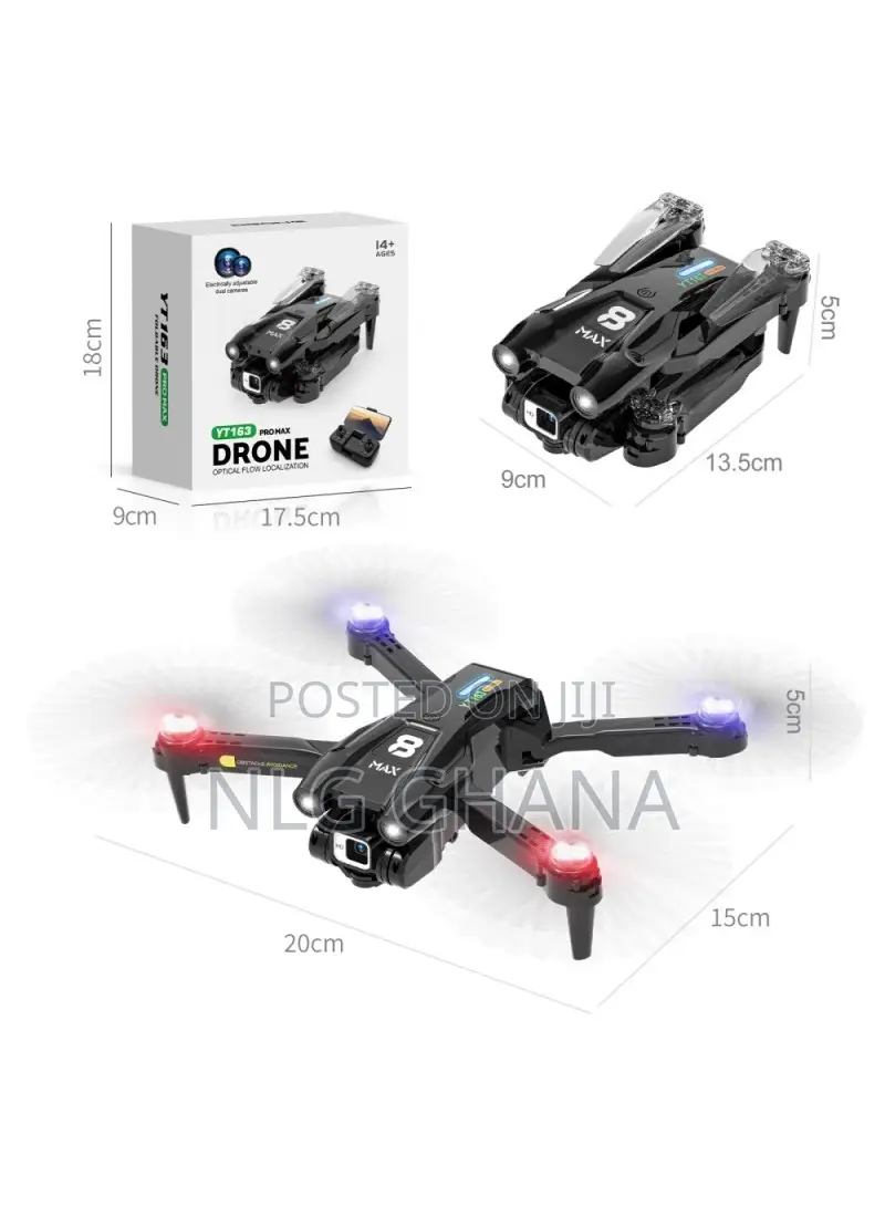 2000mah PRO Max Rc Drone With Dual Camera Obstacle Avoidance