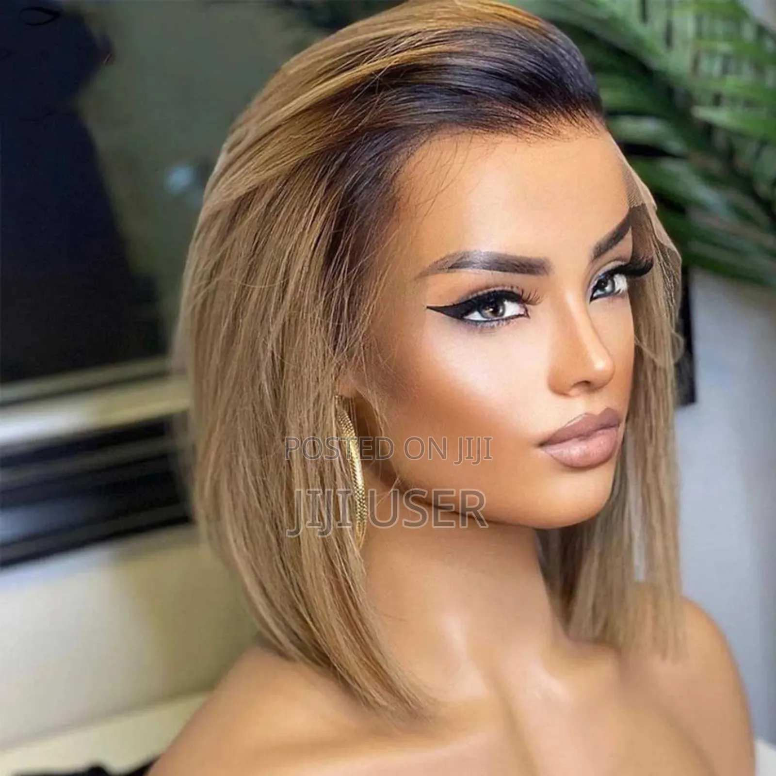 Full Frontal 12" Dark Root Blond Human Hair