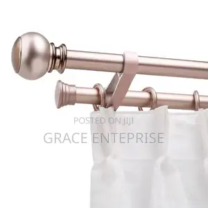 Beautiful and Affordable Double Curtain Rod in Diff Design