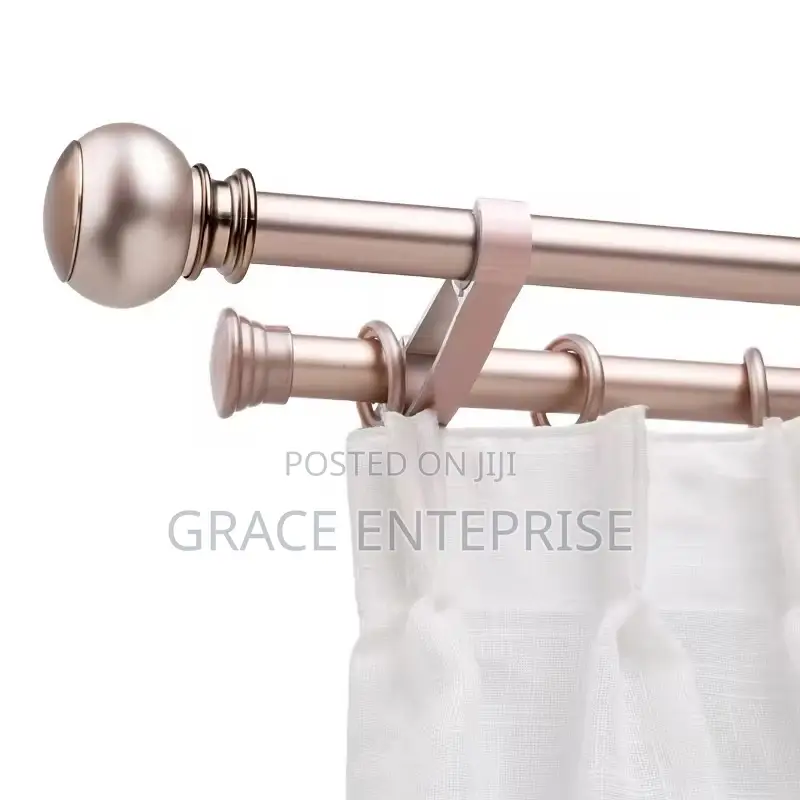 Beautiful and Affordable Double Curtain Rod in Diff Design