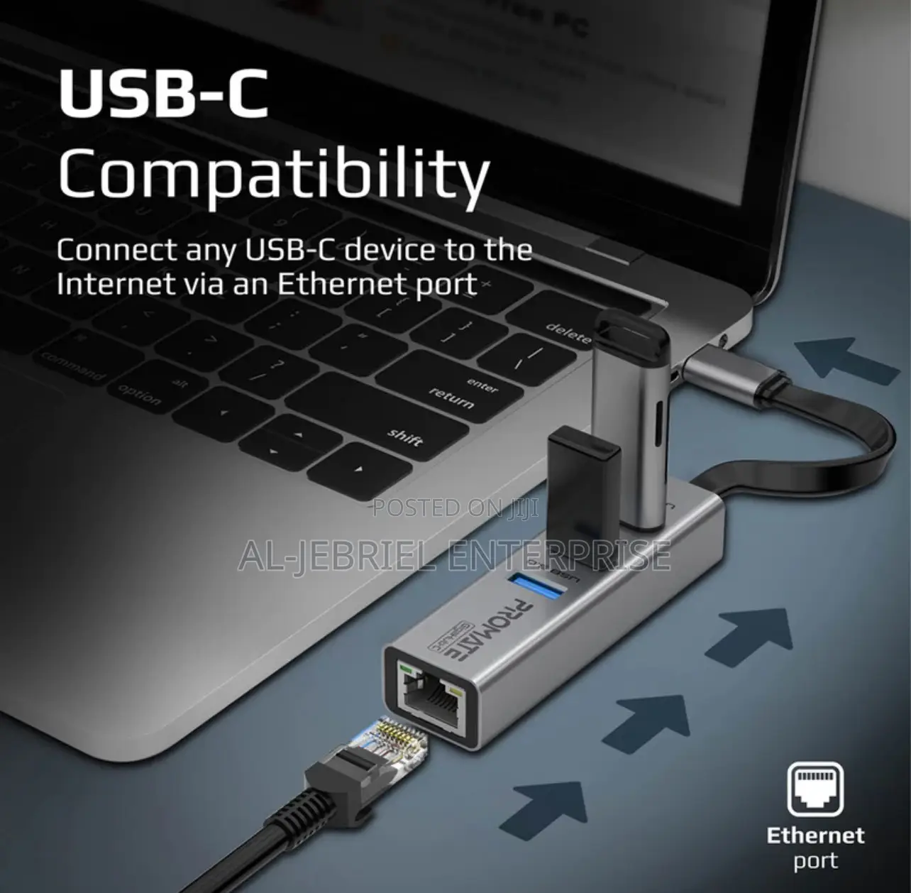 Multi-Port GIGAHUB-C Promate USB-C Adapter