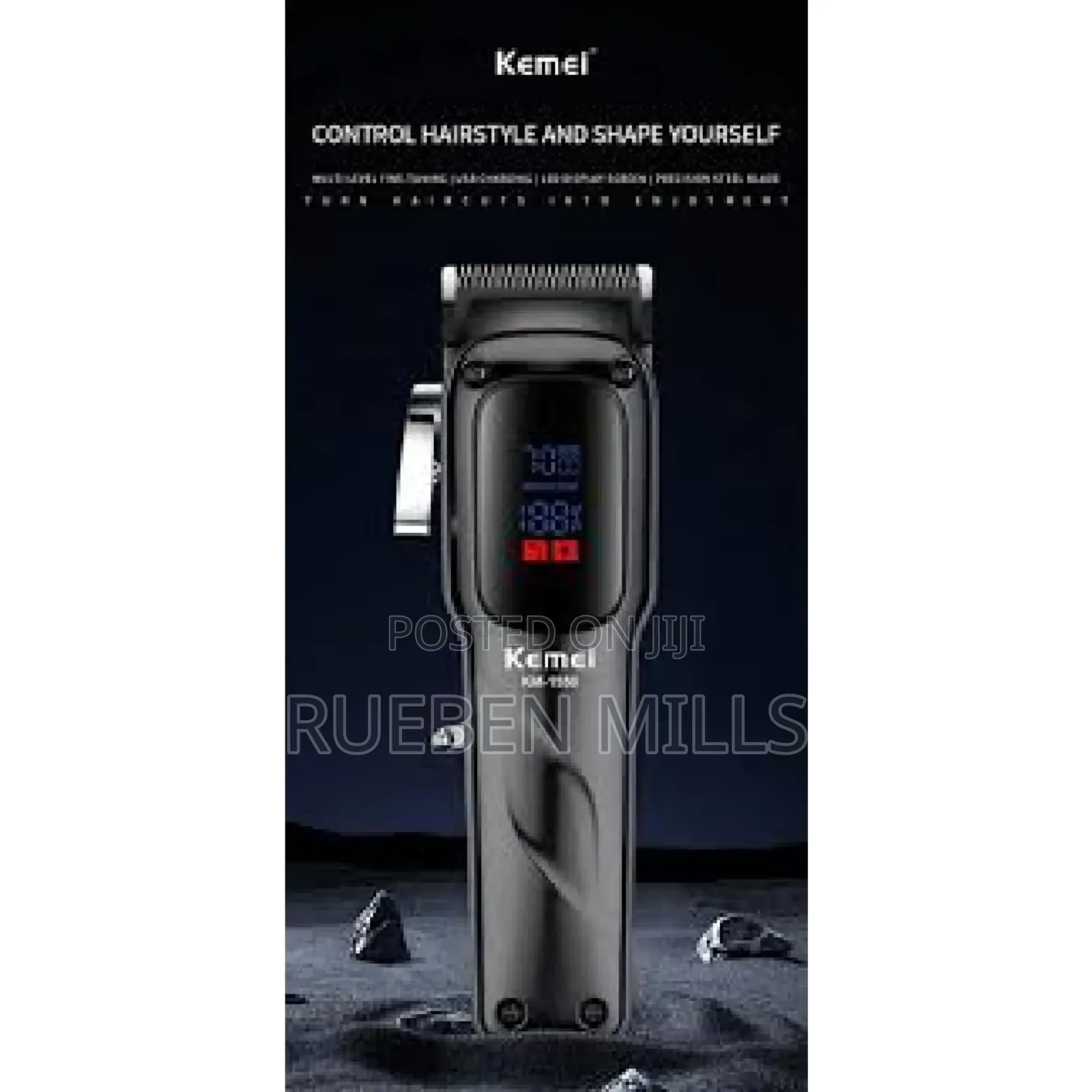 Low Noise Kemei KM 1550 Hair Clipper Barbering Machine - Men