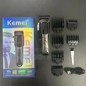 Low Noise Kemei KM 1550 Hair Clipper Barbering Machine - Men
